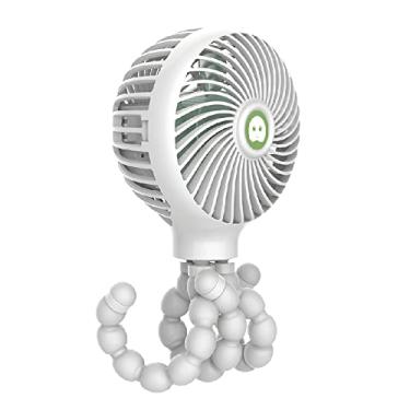 Imagem de Tianzo Mini Ventilador Portátil Flexível com 3 Velocidades, Carregamento USB, Ideal para Mesa, Berço, Carro e Bicicleta, Preto, Branco, Azul, Rosa