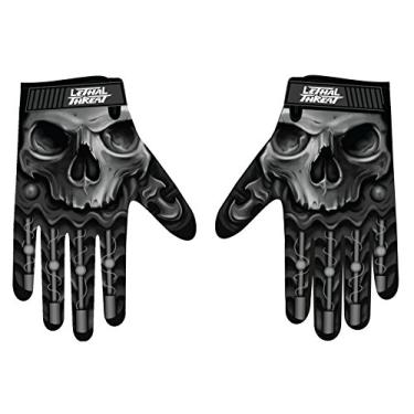 Imagem de Luvas masculinas Lethal Threat GL15004XL (caveira masculina) (preta, GG), 1 pacote