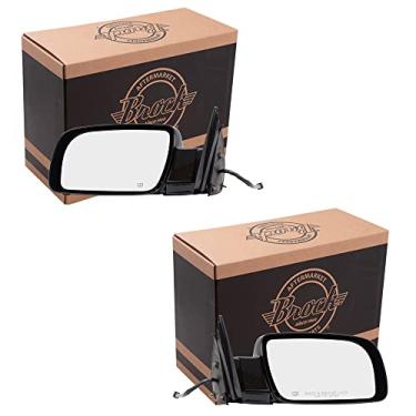 Imagem de Conjunto de chaves de reposição e passageiro de reposição de reposição para espelhos laterais aquecidos compatíveis com caminhão de captação 88-00 C/K 15764747 15764748