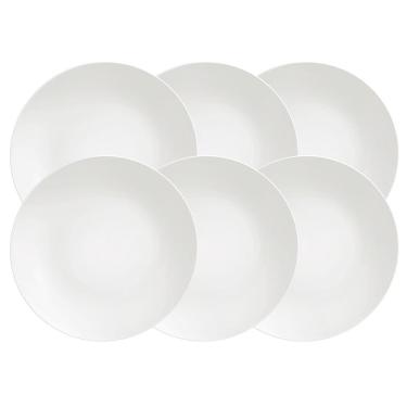 Imagem de Conjunto com 6 Pratos Rasos Tramontina Sophia em Porcelana 28 cm - Branco