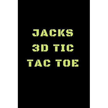 Imagem de Jacks 3D Tic Tac Toe: 40 Game Pages with Compact size (6" x 9") 3D Tic Tac Toe, Fun Game, Daily Mind Expaniding, Great For Travel, Family Fun