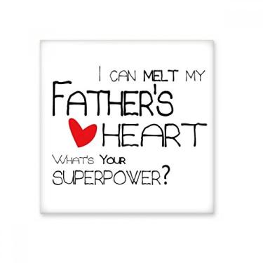 Imagem de I Can Melt My Father's Heart Best Papa Love Azulejo de cerâmica brilhante Decalque de tijolos esmaltados