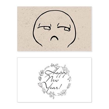 Imagem de Strabismus Tapir Mouth Black Happy New Year Festival Greeting Card Bless Message Gift