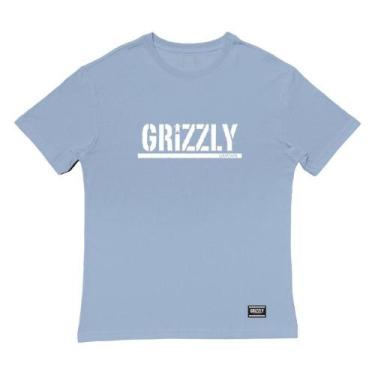 Imagem de Camiseta Grizzly Stamp Tee Masculina Azul