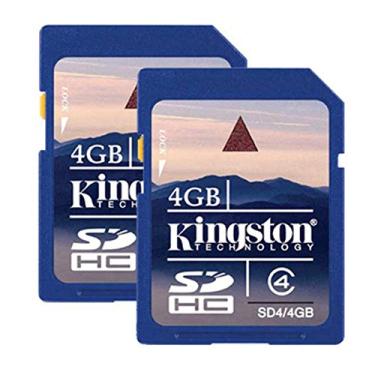 Imagem de Kingston Cartão de memória flash SDHC Classe 4 4 GB SD4/4GB-2P