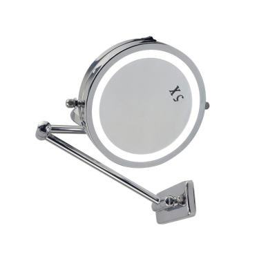 Imagem de Espelho Articulado Parede Dois Lados Aumento Imagem 5 Vezes