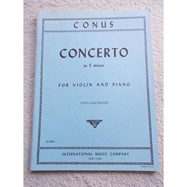 Imagem de Conus, Julius – Concerto em e menor para violino e piano – organizado pela Galamian – Internacional