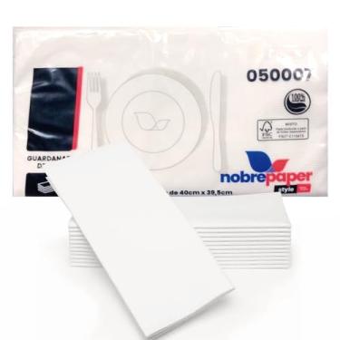 Imagem de Guardanapo de Papel Luxo Folha Dupla Alta Absorção 40cm x 39,5cm Nobre C/100