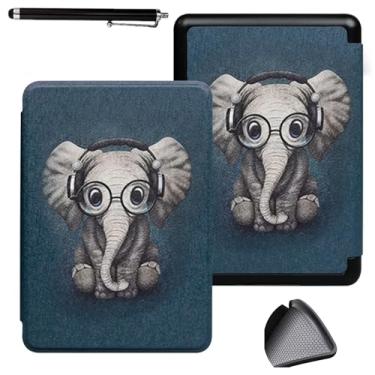 Imagem de enoxboo Capa Slimshell para Kobo Clara 2E, Capa macia de TPU para Kobo Clara 2E, com Suspensão/Despertar Automático, Modelo N506 （Inclui uma Caneta Touch Screen）