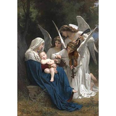 Imagem de Santhatela - Som dos Anjos de William Bouguereau - 50x71 - Tela Canvas para Quadro