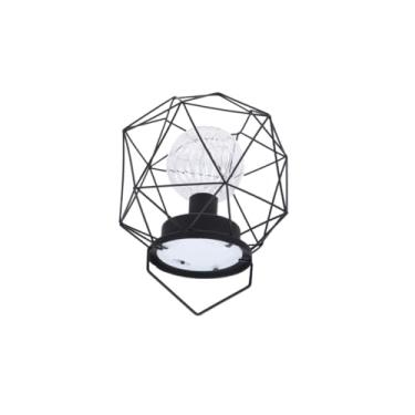 Imagem de UPKOCH lâmpada industrial candeeiro de gaiola lâmpada decorativa luz de cabeceira pingente de luz de ferro abajur lâmpada de mesa luzes industriais