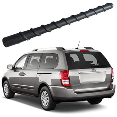 Imagem de Antena de borracha espiral flexível de 17 cm para Kia Sedona (2006-2014), à prova de lavagem de carro - Substituição interna do mastro da antena de bobina de cobre