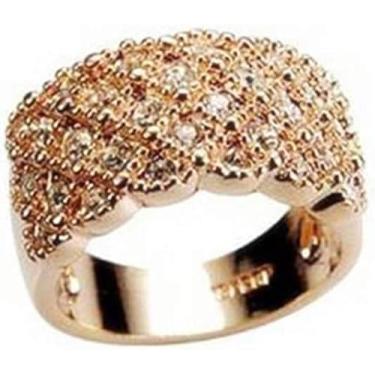 Imagem de Anel Lady's Gorgeous Shine Acessórios populares modernos joias novas, dourado, Plástico, Sem pedra preciosa