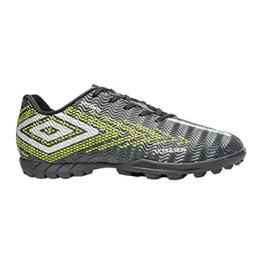 Imagem de Chuteira Society Umbro Ultraskin Preto/prata/verde Limão U01fb036-186-38