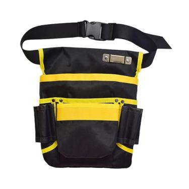 Imagem de Generic Ferramenta cinto ferramenta bolsa saco durável ajustável cinto ferramenta organizador para faz-tudo eletricista encanador de construção, Bolsa única