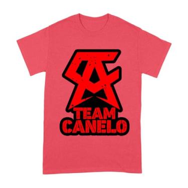 Imagem de Camiseta Team Canelo Alvarez Boxing Champion Supporter - Mostre seu orgulho de lutador, Vermelho, P