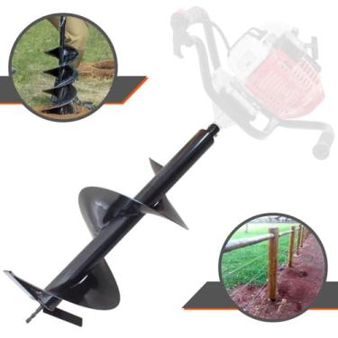 Imagem de Broca para Perfurador de Solo 80x30cm Com Encaixe de 20mm Para Vulcan, Vonder, Tssaper, Branco, Lynus, Kawashima, Toyama e Outras Marcas