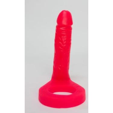 Imagem de PENIS ANEL COMPANHEIRO MACIÇO 13,5 x 3cm - CORES NEON - LARANJA (ROSA)