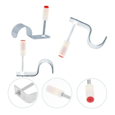 Imagem de Kit 100 Grampos Finca Pino Meia Lua para Tubo 20mm