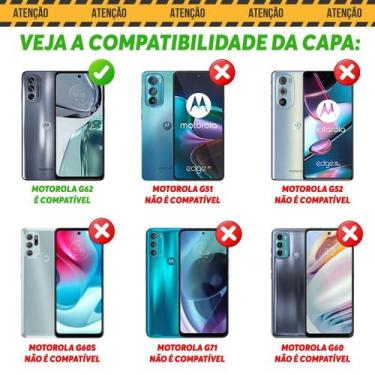 Imagem de Capa Case Motorola Moto G62 Resistente Anti Impacto Preto - Chroma Tec