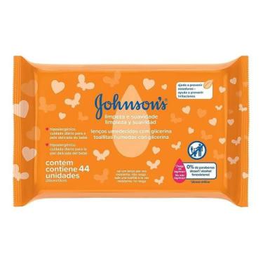 Imagem de Lenço umedecido johnson's limpeza e suavidade com 44 unidades - JOHNSO