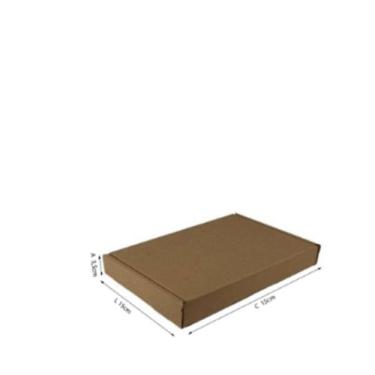 Imagem de 50 Caixa Papelão 15 X 15 X 3,5 Embalagem Padrão Correios - Della