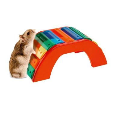 Imagem de Brinquedo Ferplas Para Hamsters Ponte Colorido - Ferplast
