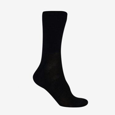 Imagem de Meia Fila Cano Longo Letter, Preto, 39-43