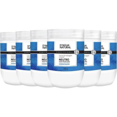 Imagem de Kit 6un creme massagem corporal neutro 650g dagua natural - D'Água Nat