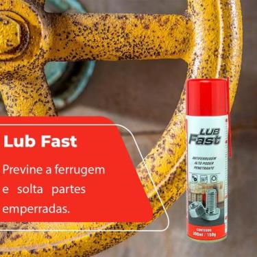 Imagem de Lubfast Protetivo Desengripante Spray 300ml Óleo C/ 2 - Aeroflex