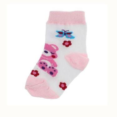 Imagem de Meia Infantil Atacado Kit 12 Pares Bebê Ate 12 Meses Minina - Mrvendas