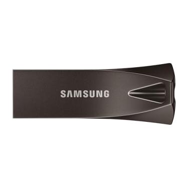Imagem de Samsung BAR Plus USB 3.2 Flash Drive, 512 GB USB padrão Tipo-A, velocidades de até 400 MB/s, cartão de memória de armazenamento portátil, pen drive durável compatível com USB 3.0/2.0, MUF-512BE4/AM