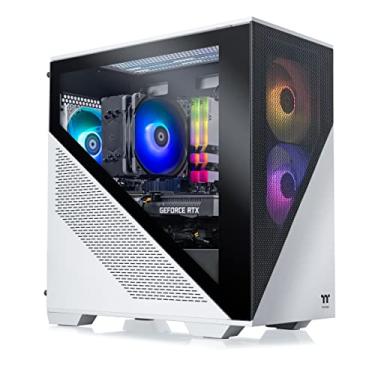 Imagem de Thermaltake Desktop para jogos Frostbite 360 (AMD Ryzen™ 5 5600X 6-core, ToughRam RGB DDR4 3600Mhz 16GB de memória, NVIDIA® GeForce RTX™ 3060, 1TB NVMe M.2, Win10 Home) D1FB-B550-360-LCS, branco