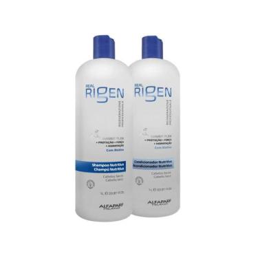 Imagem de Kit Shampoo + Condicionador  Alfaparf Real Rigen Nutritive 1L - Alfapa