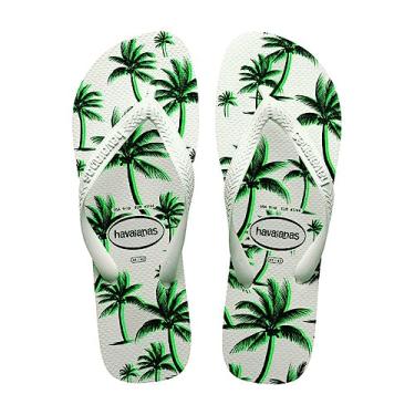 Imagem de Sandalias Havaianas Aloha Branco/Branco/Verde 43/44