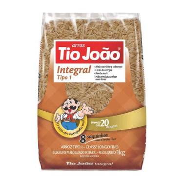 Imagem de Arroz Integral Parboilizado em 8 Saquinhos Tio João 1kg