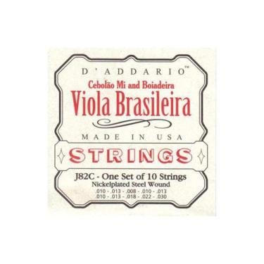 Imagem de Encordoamento para viola d'addario j82c cebolão em mi