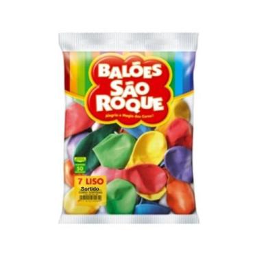 Imagem de Balao liso misto c/50 unidade - saoroque