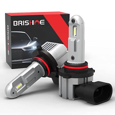 Imagem de BRISHINE Lâmpadas LED 9012 HIR2 6000K branco frio, lâmpada de substituição de halogênio tamanho mini super brilhante para Rav4 2016-2019 Challenger 2015-2020 (pacote com 2)
