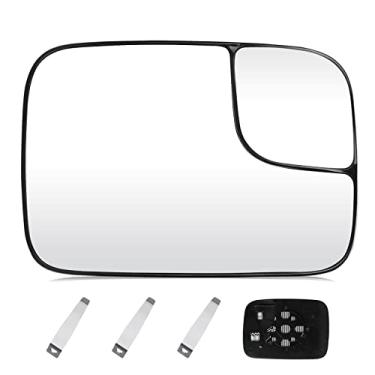 Imagem de Youxmoto Vidro espelhado aquecido do lado direito do passageiro, para Dodge Ram 1500 2500 3500 2005 2006 2007 2008 2009, espelho retrovisor lateral convexo com suporte traseiro, substitui 5161010AA