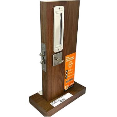 Imagem de Fechadura de Porta de Banheiro Correr C/ 2 Puxador concha de sobrepor 