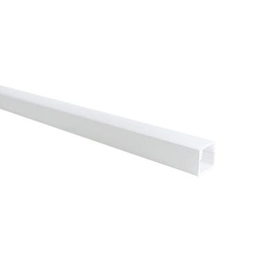 Imagem de Perfil De Sobrepor Para Fita Led Blumenau Line Easy 17mm Com 2 Metros Branco Fosco