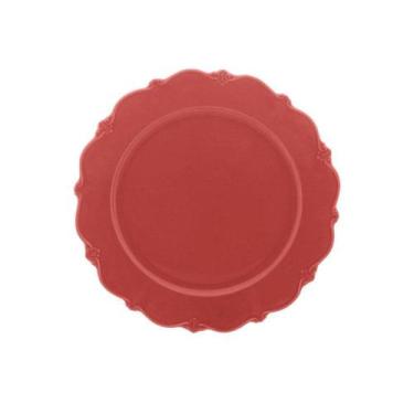 Imagem de Prato Raso Porcelana Fancy Wolff Rose - 27cm - rojemac