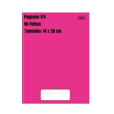 Imagem de Caderno Brochura Pequeno/Grande 48 ou 96 Folhas D+ Rosa Tilibra - Esco