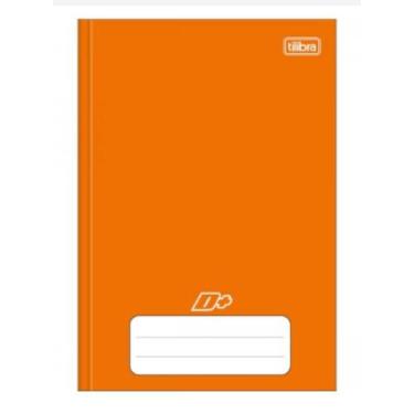 Imagem de Caderno Peq. 96 fls Laranja D+ Brochura Capa Dura Tilibra