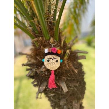Imagem de Chaveiro Frida Kahlo Crochê em Algodão  - BieFi