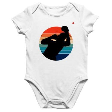 Imagem de Body Bebê Algodão Boxe Vintage Sunset - Foca na Moda, Branco, GG