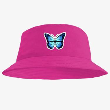 Imagem de Chapéu Bucket Hat Estampado Borboleta - MP Moda Masculina, Único, Pink