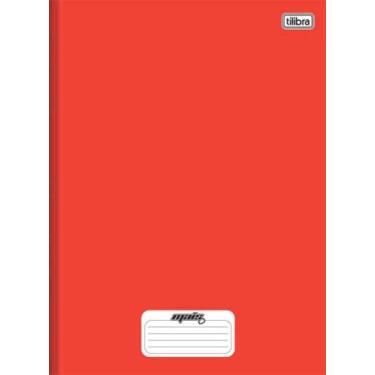 Imagem de Caderno Peq. 48 fls Vermelho Mais+ Brochura Capa Dura Tilibra, Unico