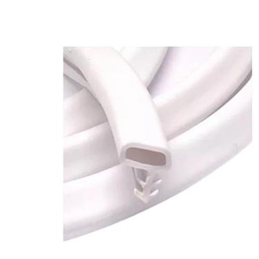 Imagem de 30 metros Borracha P/ Batente De Porta de madeira Veda Fresta Branca d